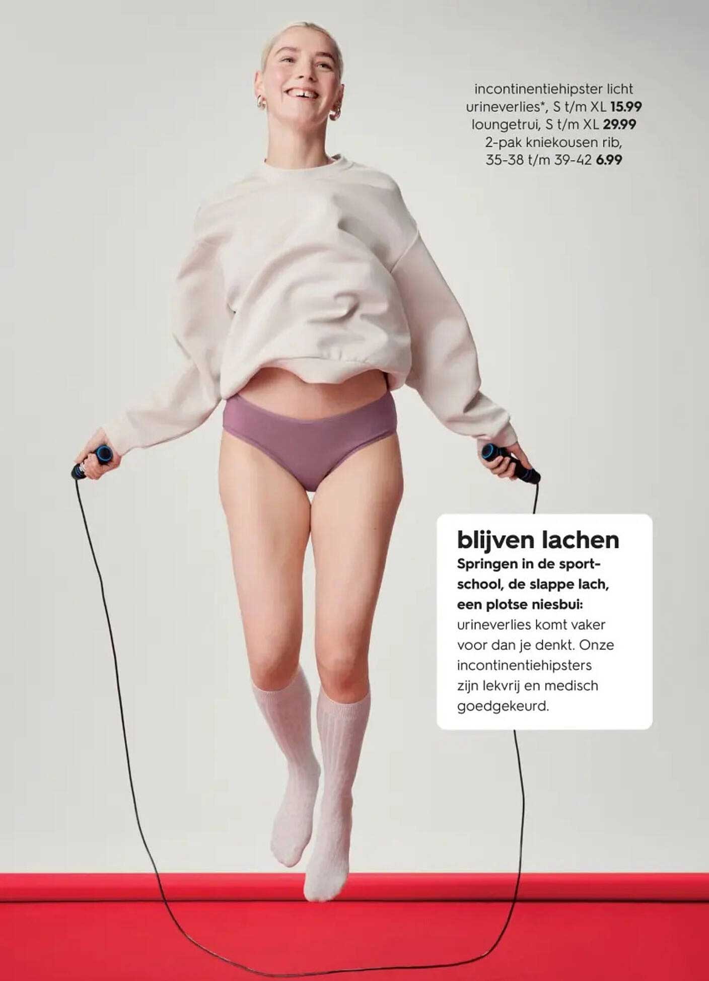 incontinentiehipster licht urineverlies*, S t/m XL 15.99