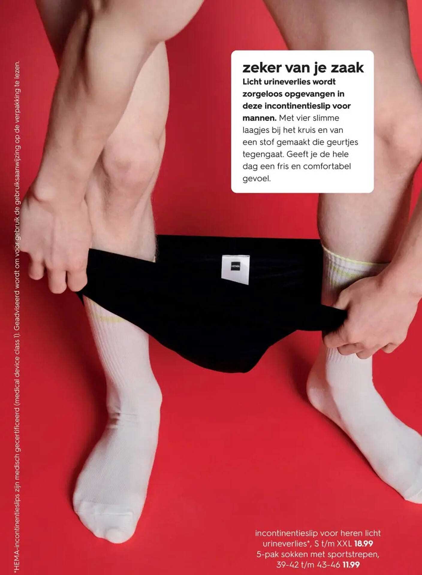 incontinentieslip voor heren licht urineverlies*, S t/m XXL