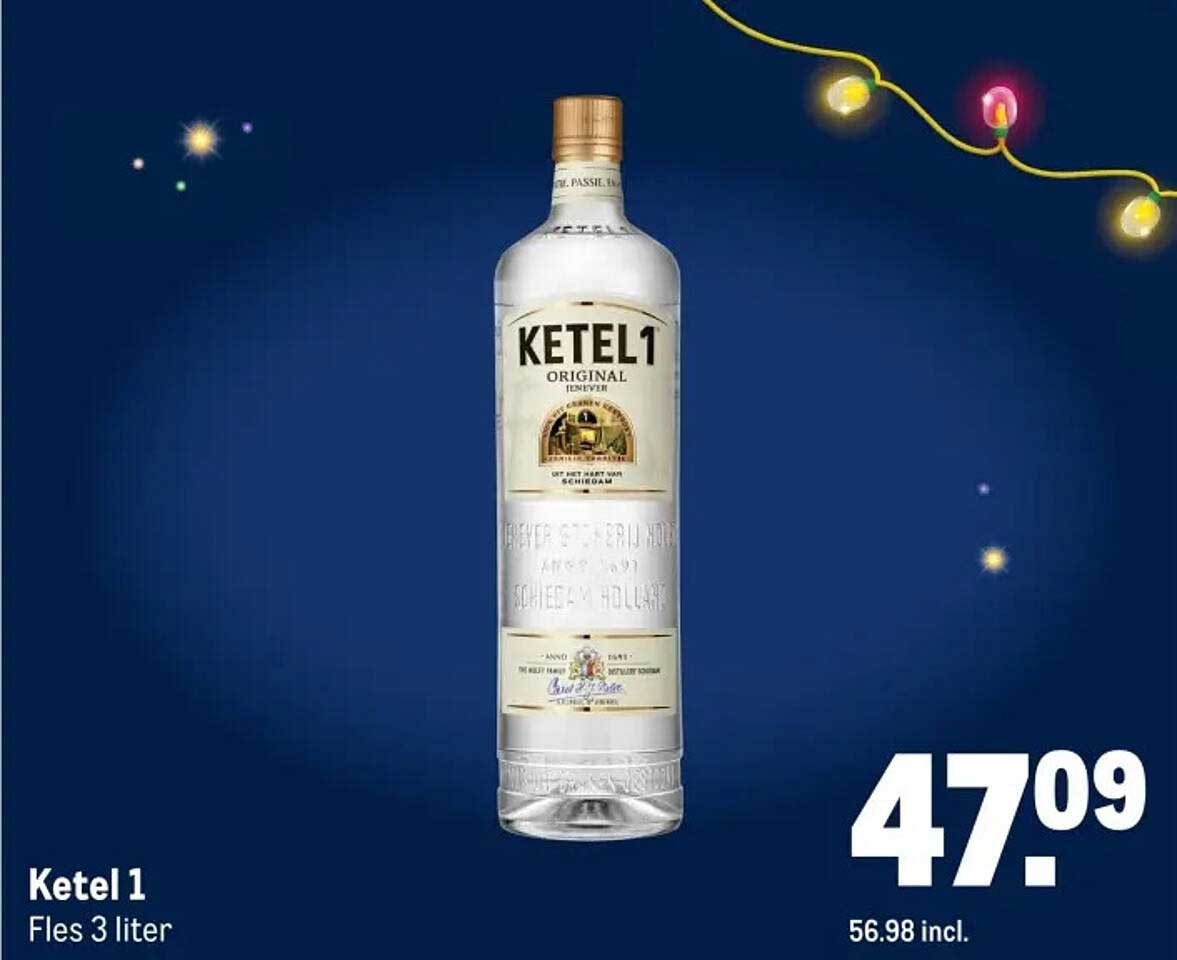 Ketel 1 Fles 3 liter