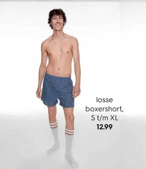 losse boxershort, S t/m XL