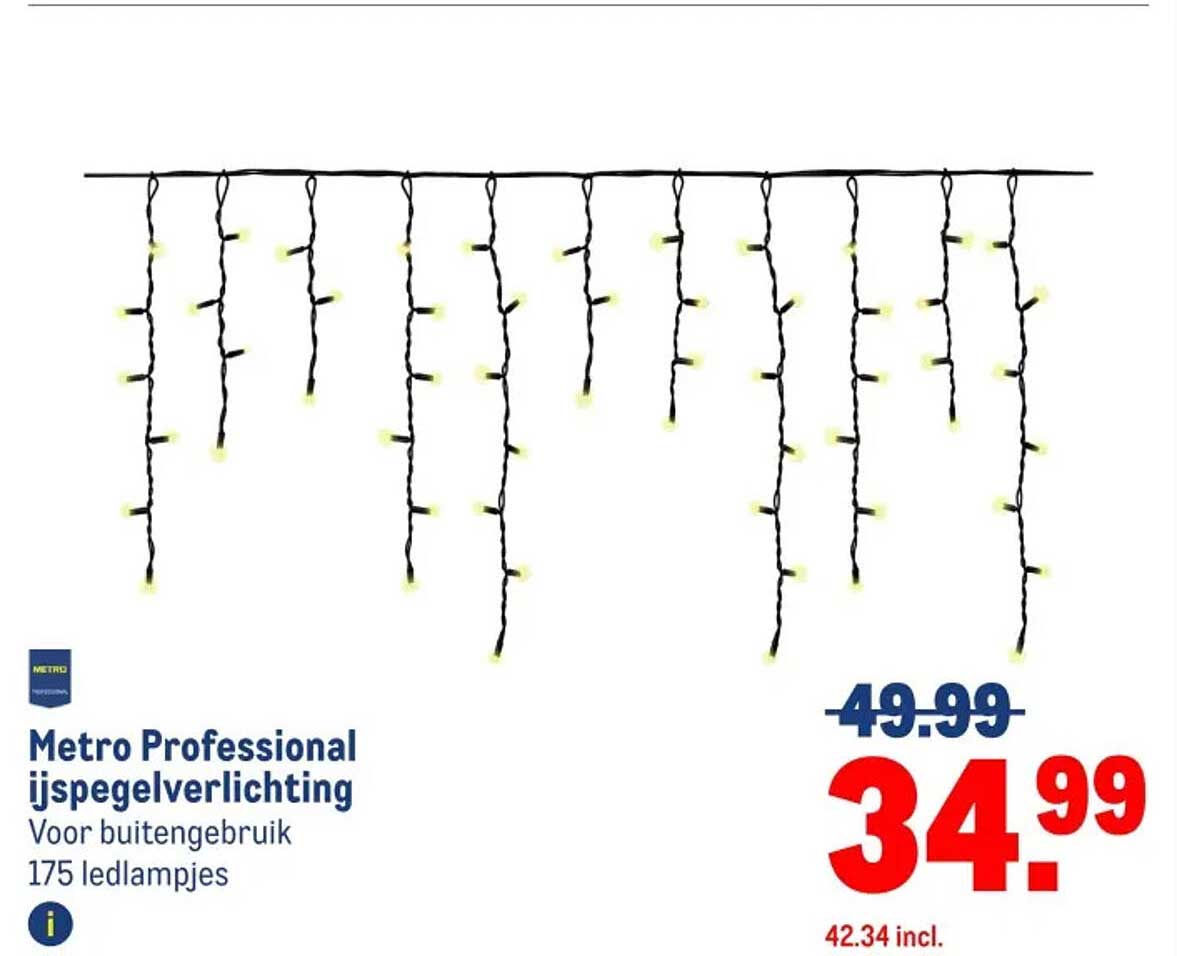 Metro Professional ijspegelverlichting Voor buitengebruik 175 ledlampjes