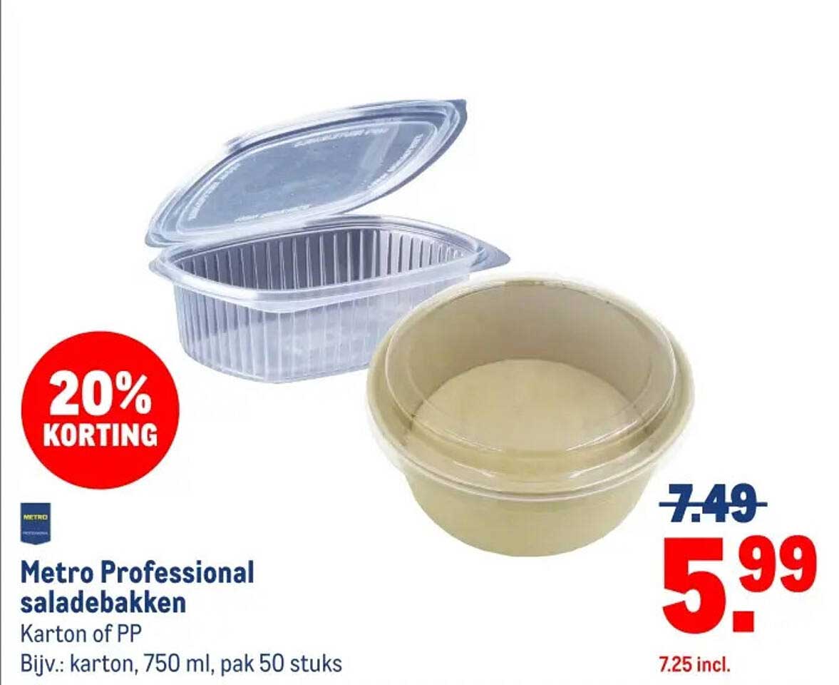 Metro Professional saladeschalen