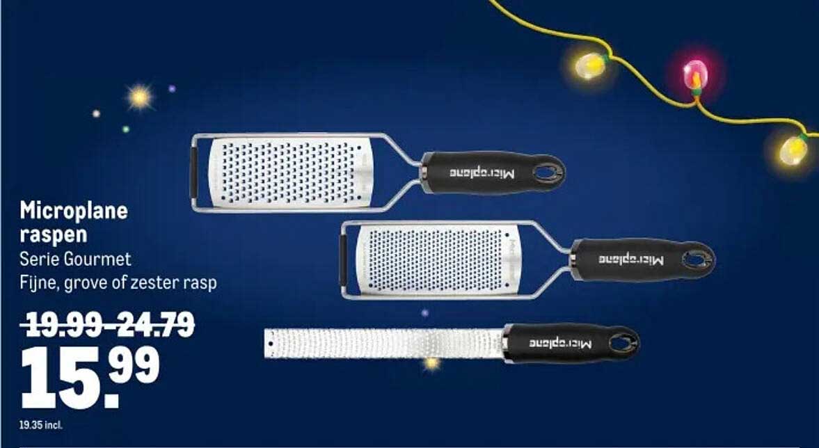 Microplane raspen Serie Gourmet