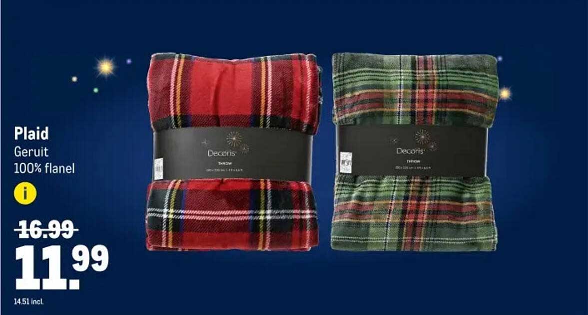 Plaid Geruit 100% flanel