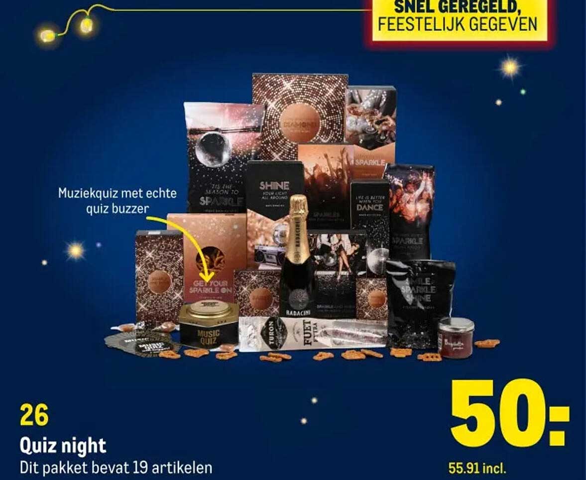 Quiz night - Dit pakket bevat 19 artikelen