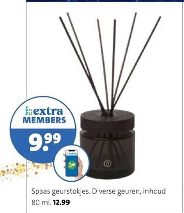 Spaas geurstokjes. Diverse geuren, inhoud 80 ml.