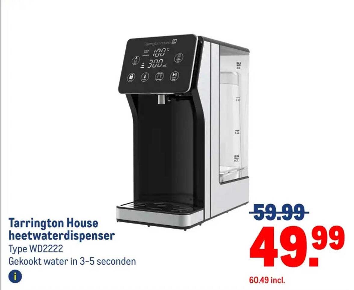 Tarrington House heetwaterdispenser Type WD2222