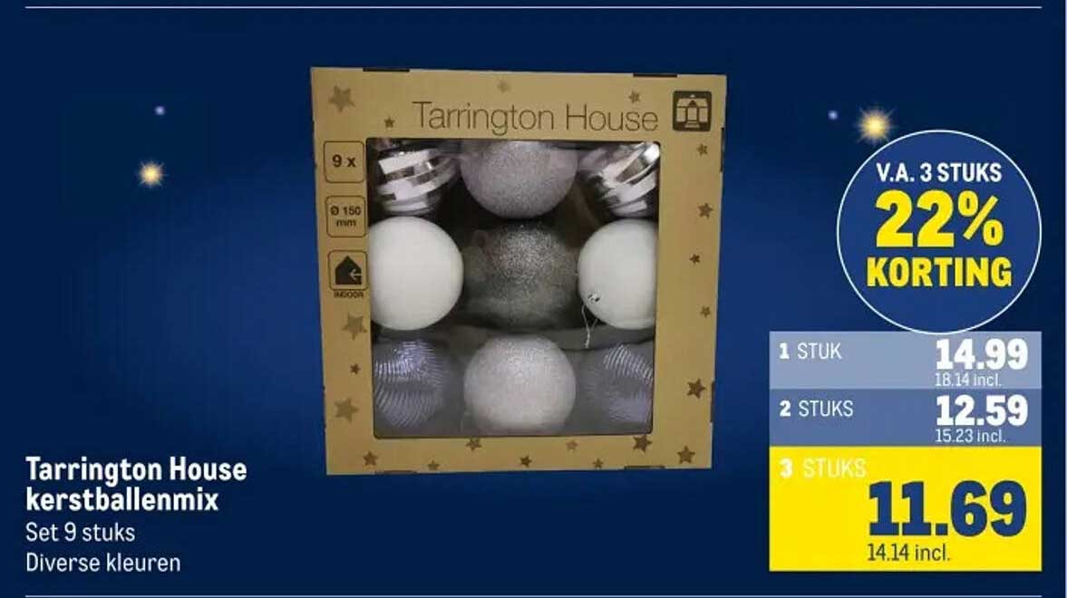 Tarrington House kerstballenmix