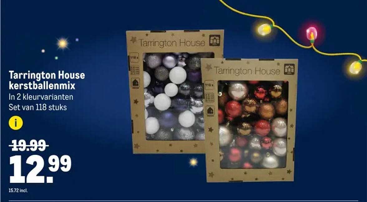 Tarrington House kerstballenmix