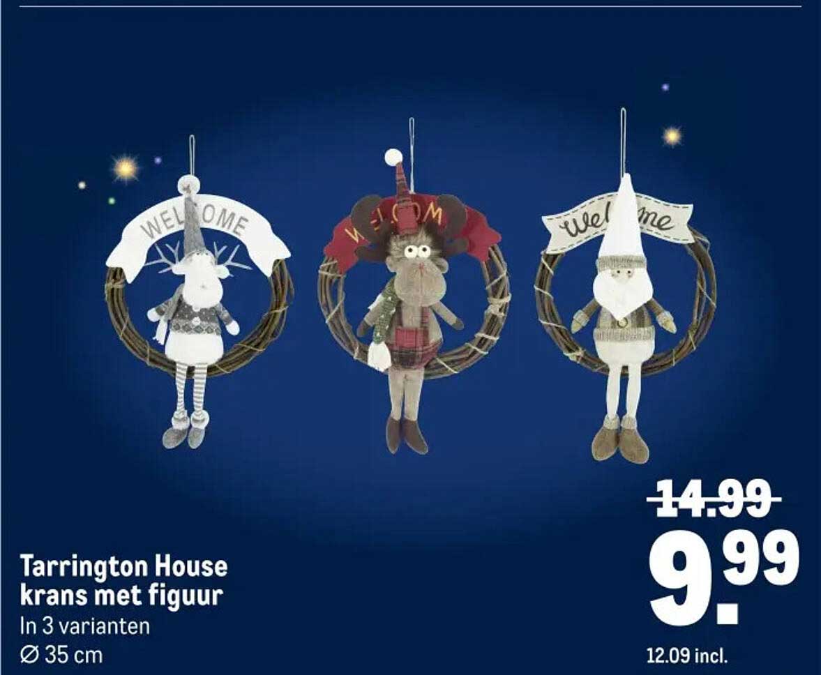 Tarrington House krans met figuur