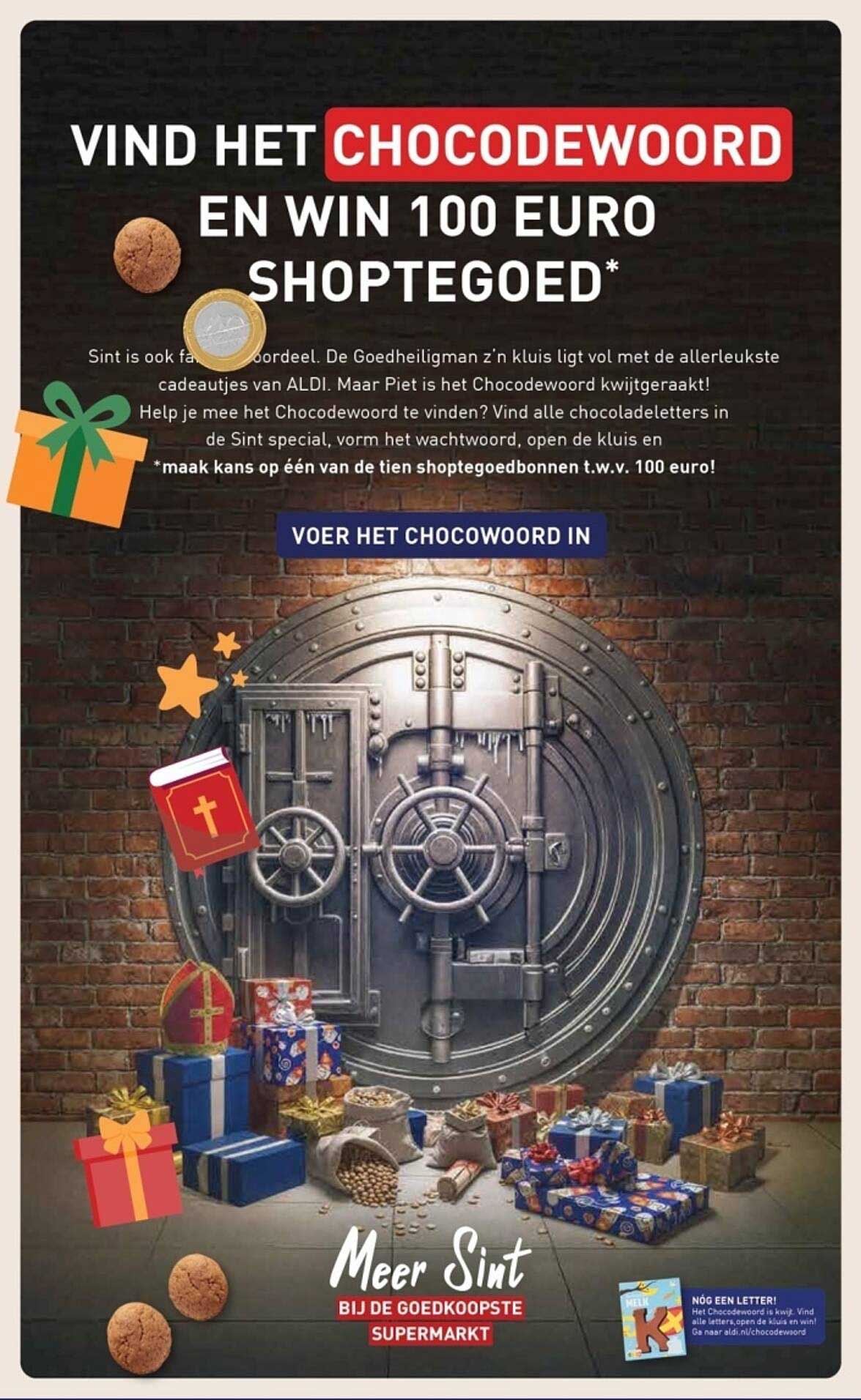 Vind het chocodewoord en win 100 euro shoptegoed*