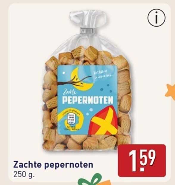 Zachte pepernoten 250 g.
