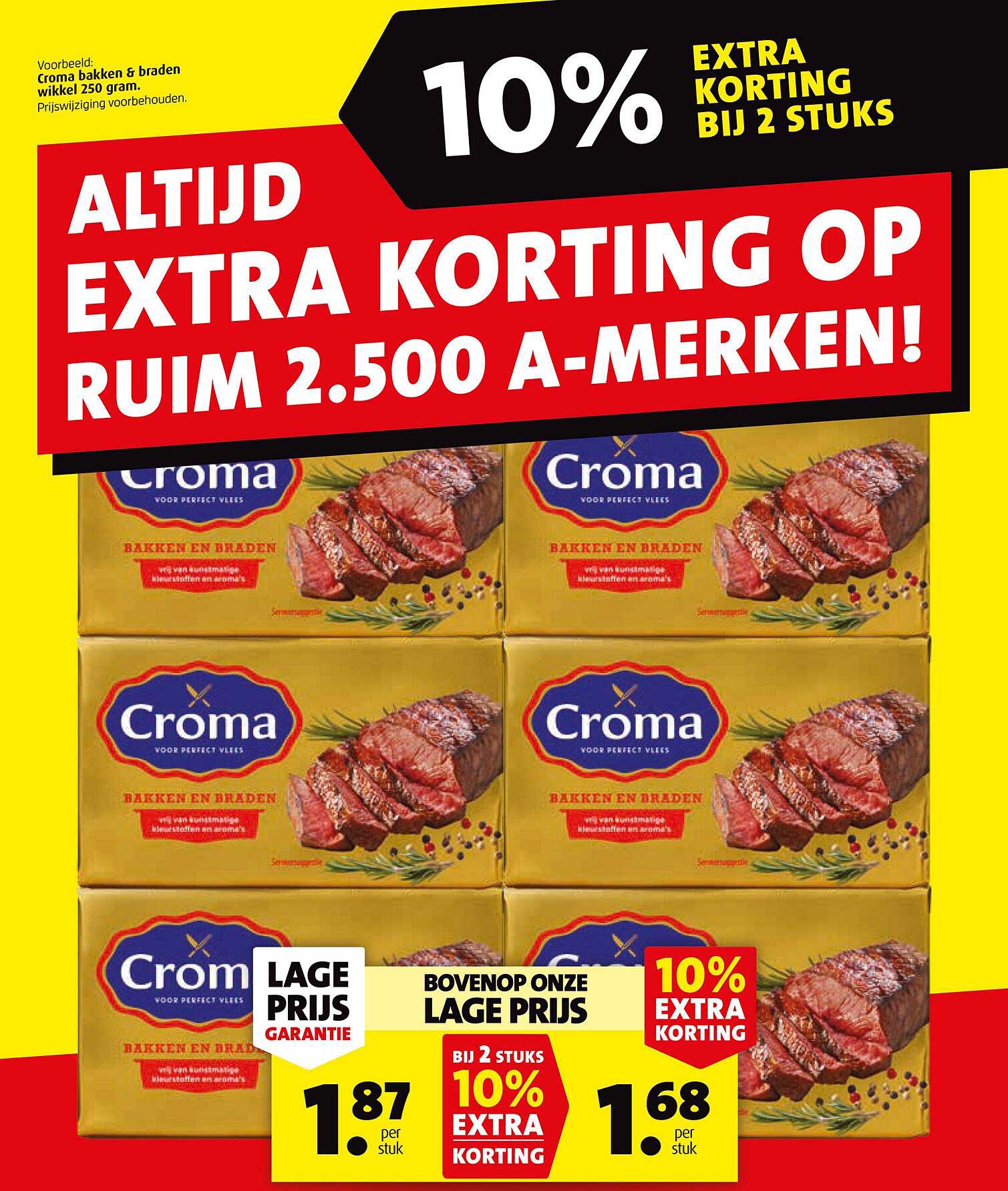 10% EXTRA KORTING BIJ 2 STUKS