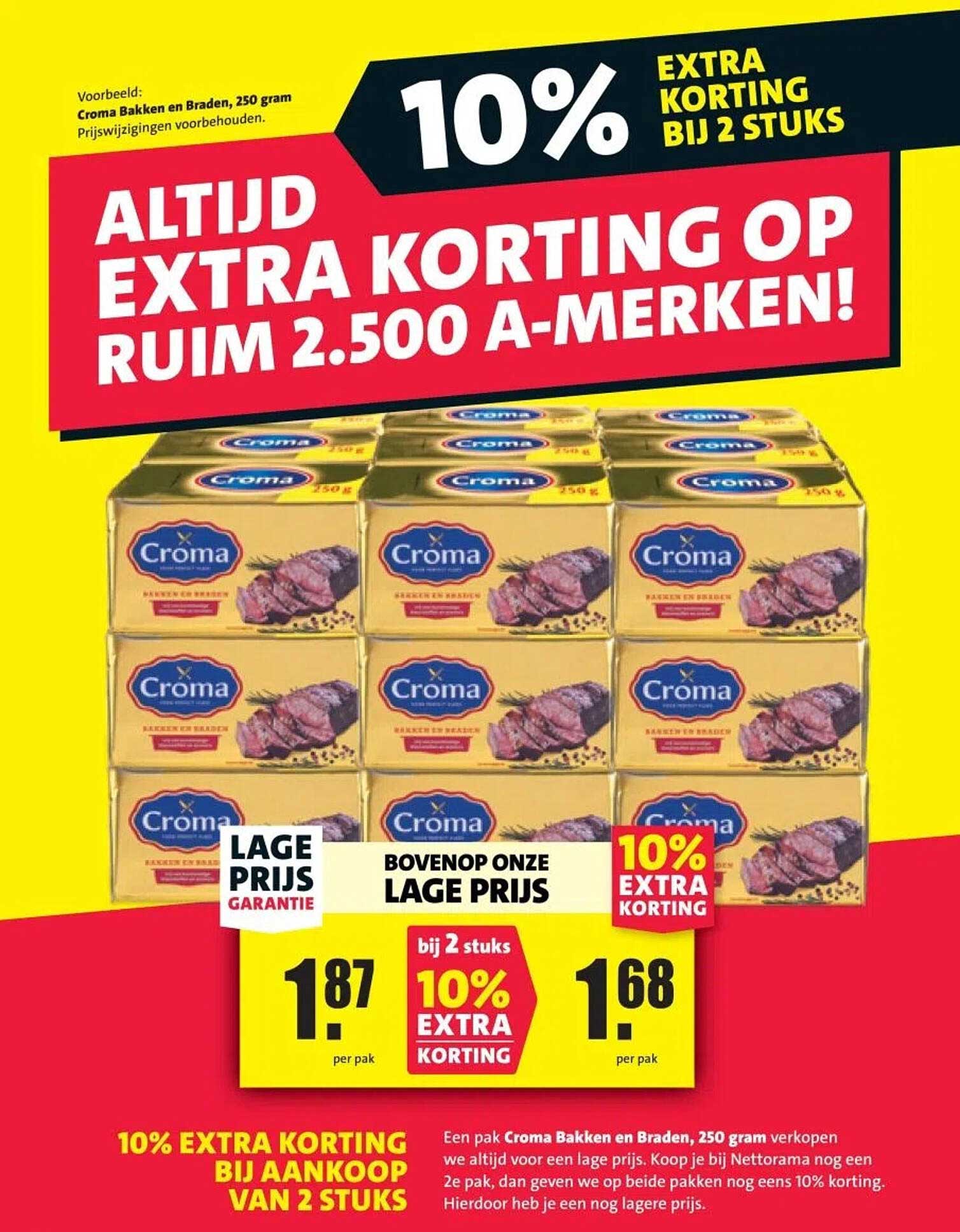 10% EXTRA KORTING BIJ AANKOOP VAN 2 STUKS