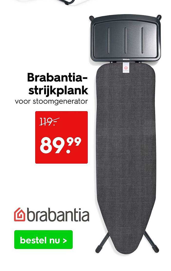Brabantia-strijkplank voor stoomgenerator