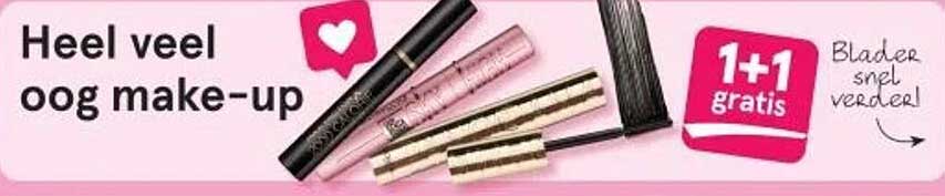 Heel veel oog make-up 1+1 gratis