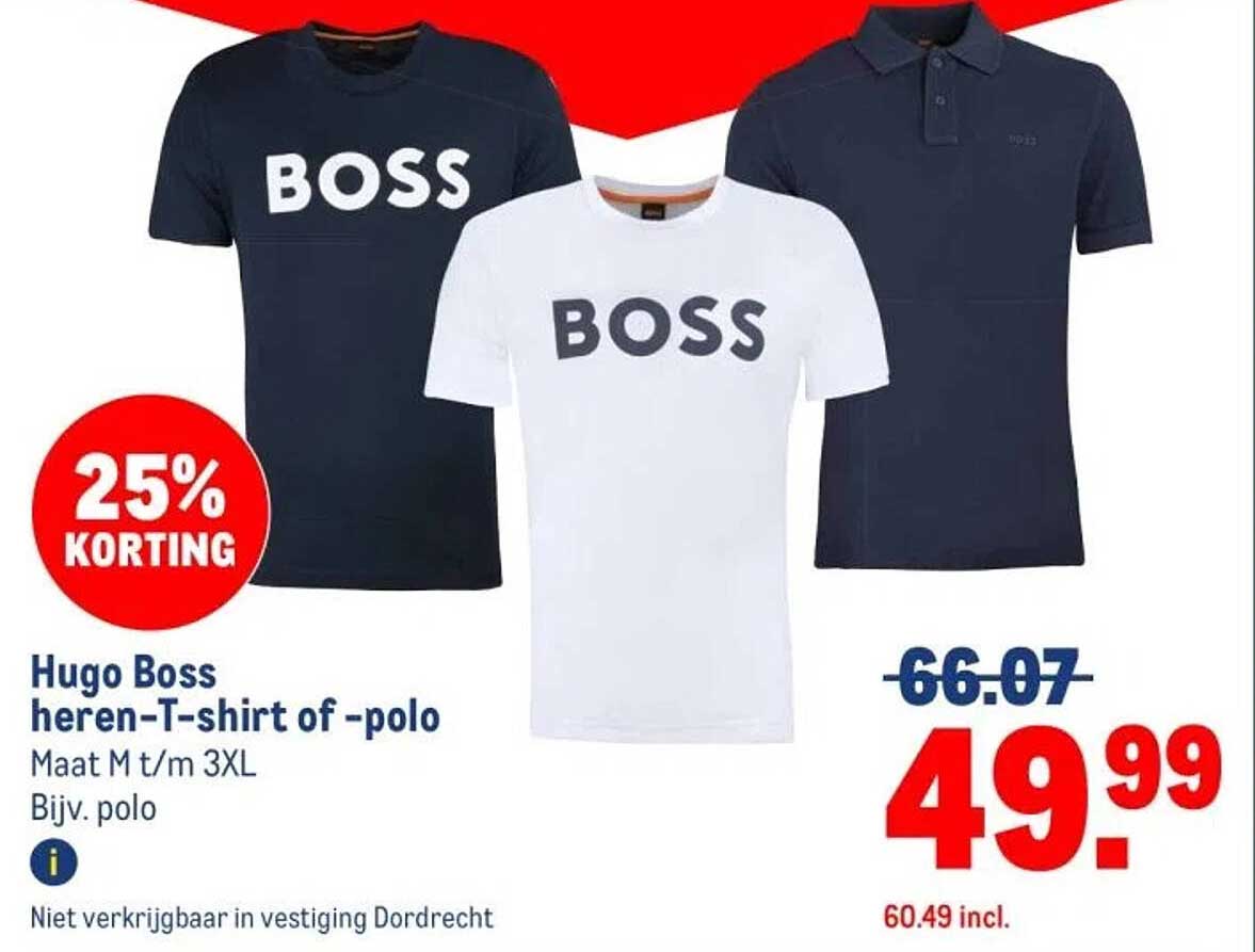 Hugo Boss heren-T-shirt of -polo