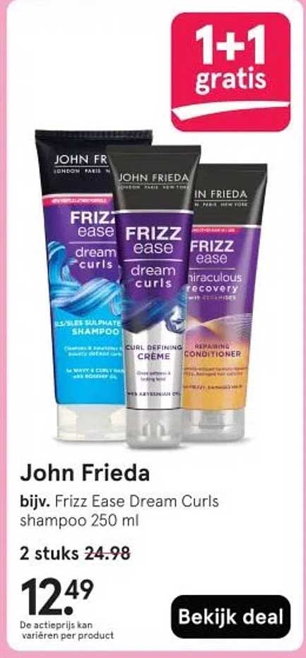 John Frieda bijv. Frizz Ease Dream Curls shampoo 250 ml