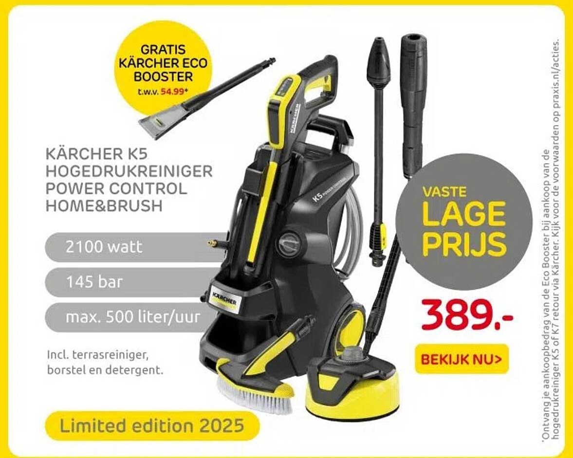 KÄRCHER K5 HOGEDRUKREINIGER POWER CONTROL HOME&BRUSH