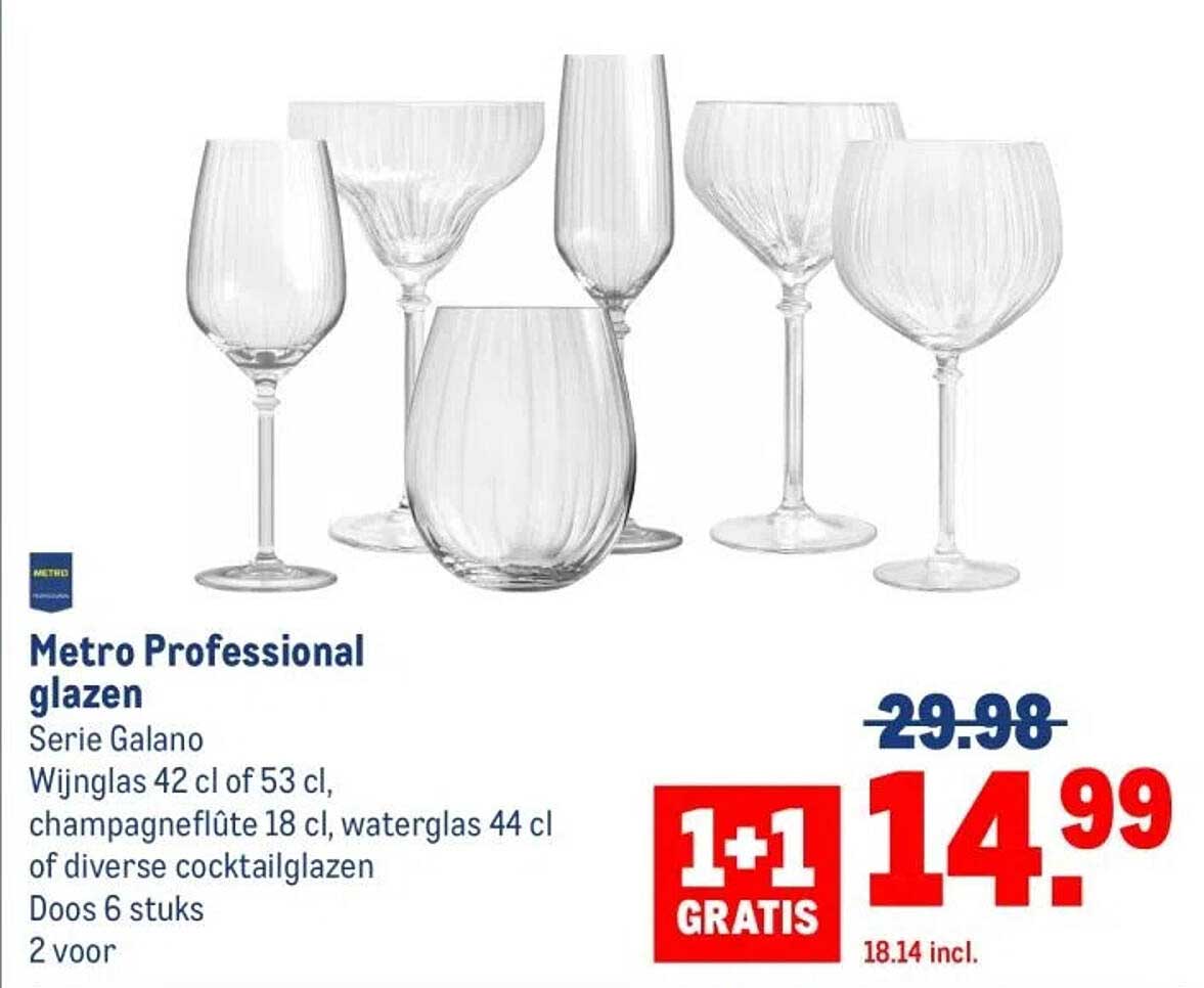 Metro Professional glazen