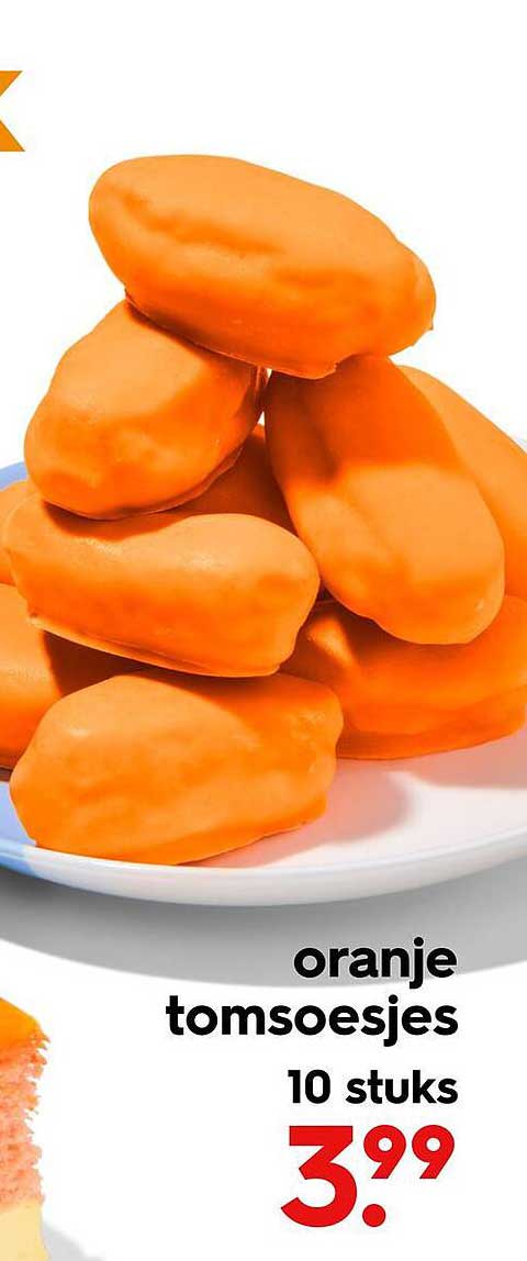 oranje tomsoesjes 10 stuks