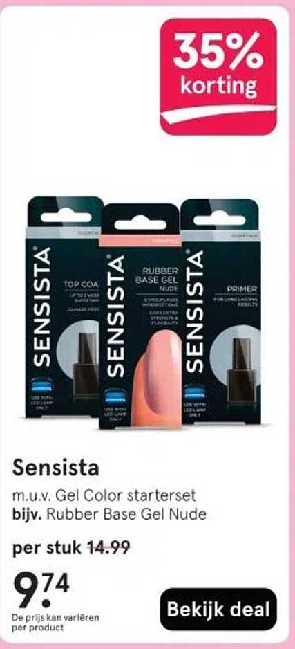 Sensista Rubber Base Gel Nude
