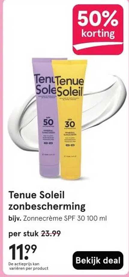 Tenue Soleil zonbescherming bijv. Zonnecrème SPF 30 100 ml