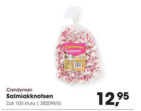 Candyman Salmiakknoten Zak 100 stuks