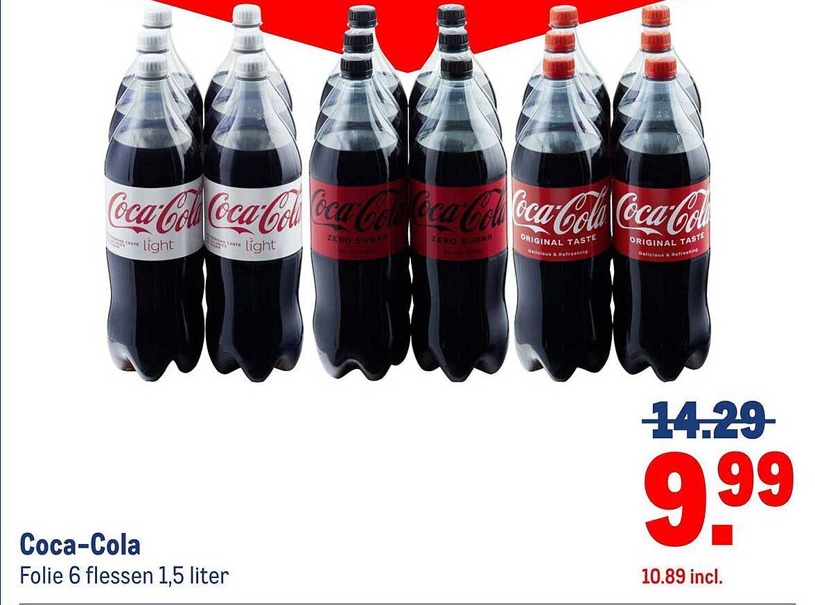 Coca-Cola Folie 6 flessen 1,5 liter