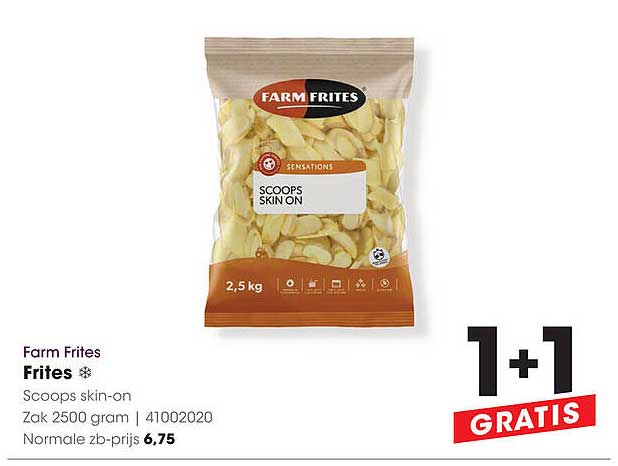 Farm Frites Frites Scoops skin-on 2,5 kg