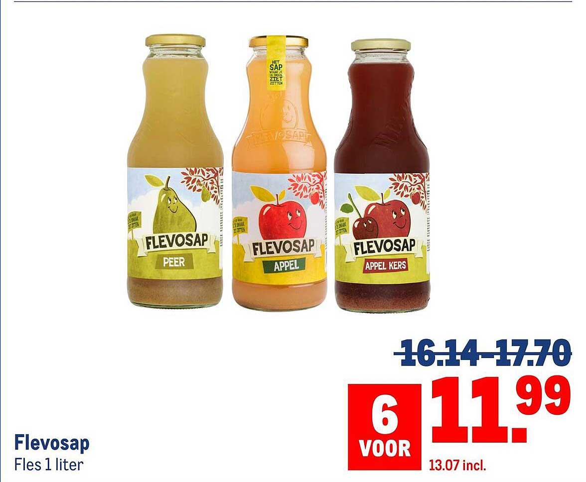FlevoSap Fles 1 liter