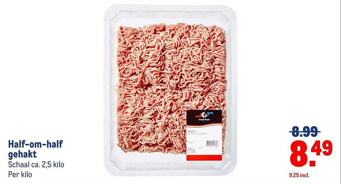 Half-om-half gehakt