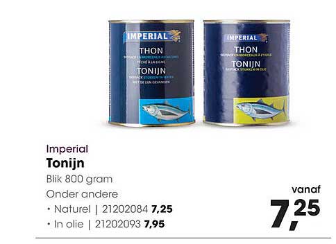 Imperial Tonijn Blik 800 gram