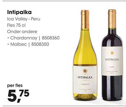 Intipalka Ica Valley - Peru Fles 75 cl