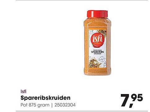 Isfi Spareribs kruiden Pot 875 gram
