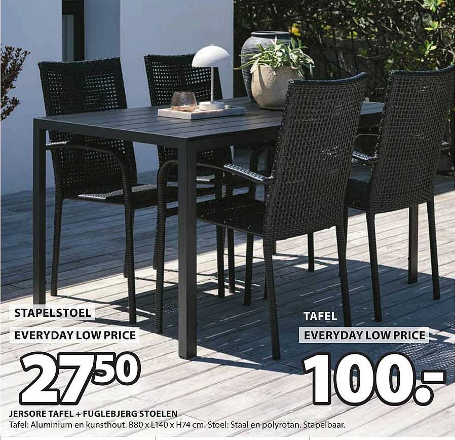 JERSORE TAFEL + FUGLEBJERG STOELEN