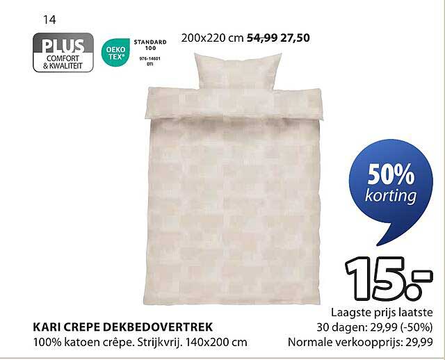 KARI CREPE DEKBEDOVERTREK