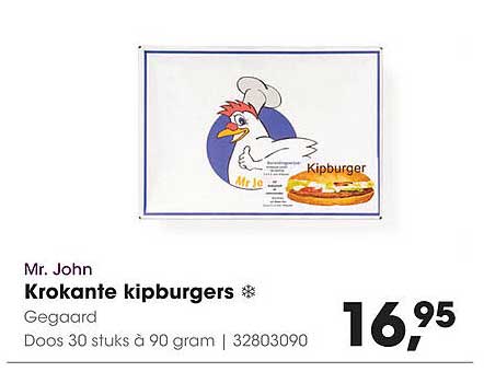 Krokante kipburgers