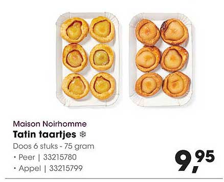 Maison Noirhomme Tatin taartjes