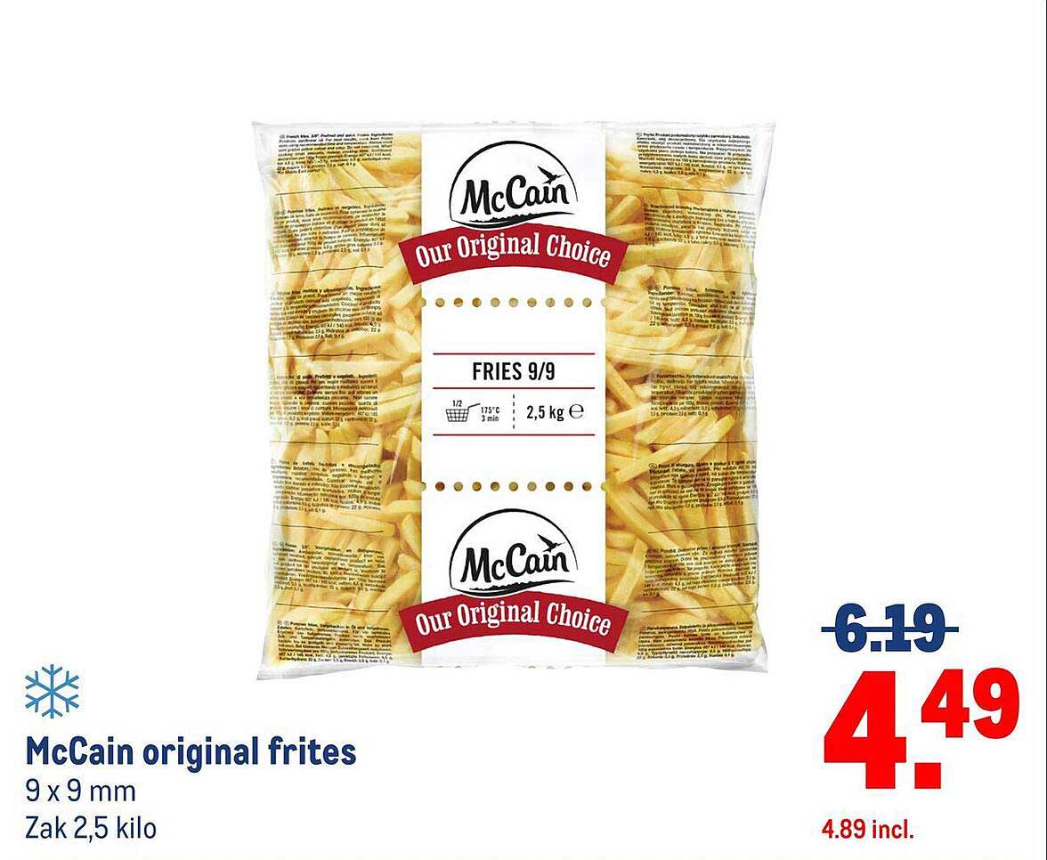 McCain original frites
