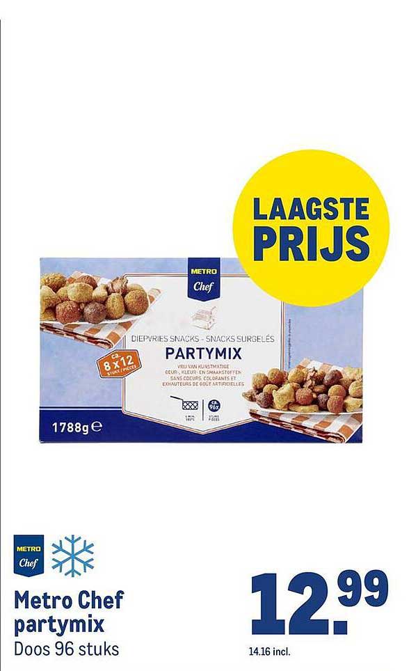 Metro Chef partymix Doos 96 stuks