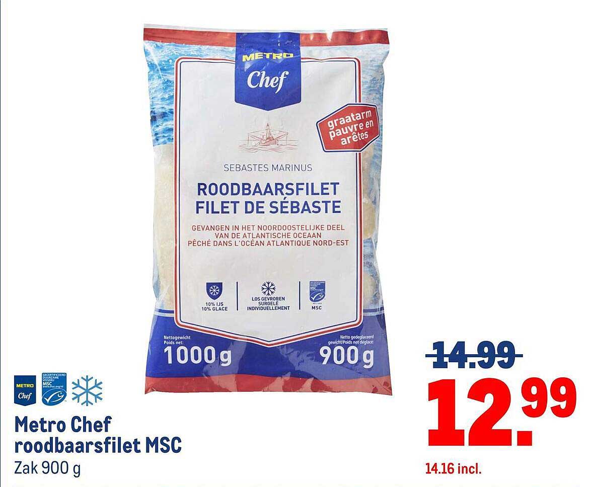 Metro Chef roodbaarsfilet MSC