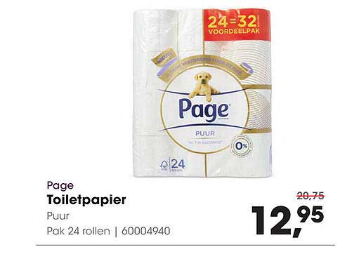 Page Toiletpapier Puur 24 rollen
