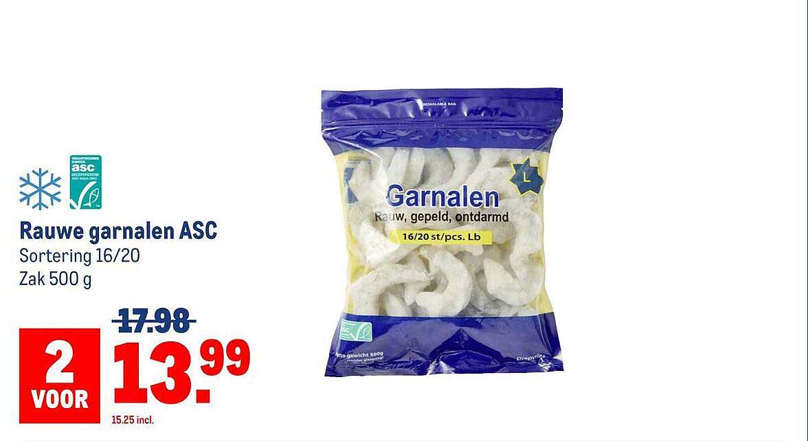 Rauwe garnalen ASC