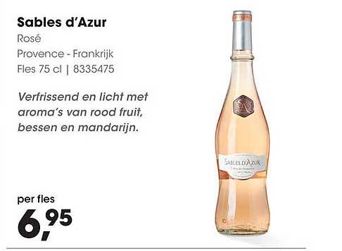 Sables d’Azur Rosé - Fles 75 cl