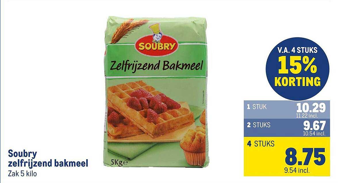 Soubry zelfrijzend bakmeel