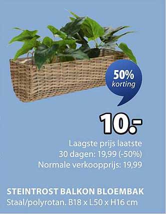 STEINTROST BALKON BLOEMBAK