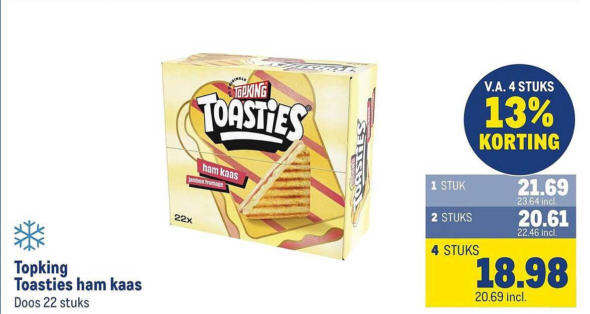 Topking Toasties ham kaas