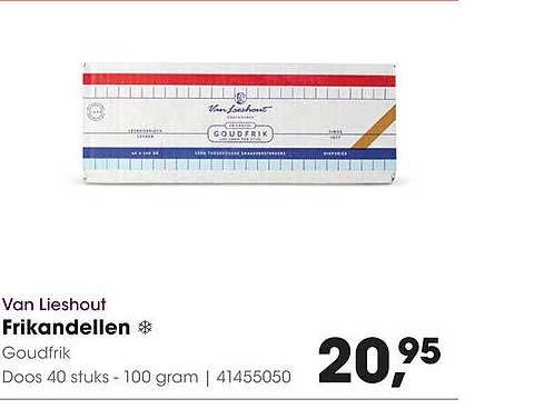 Van Lieshout Frikandellen Goudfrik Doos 40 stuks - 100 gram