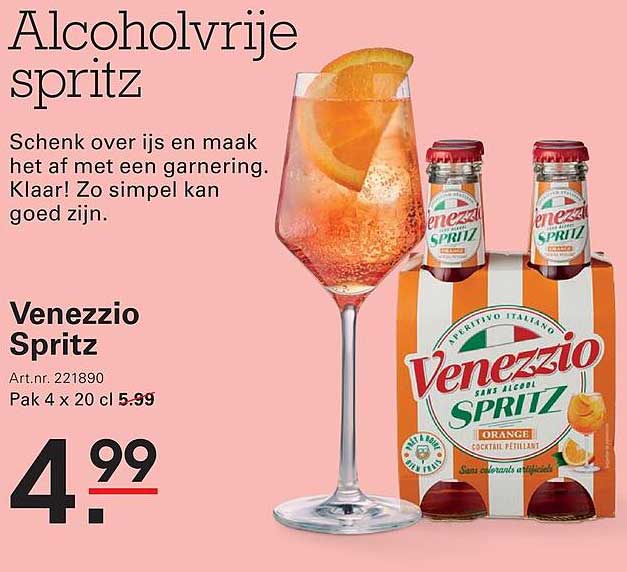 Alcoholvrije spritz Venezzio Spritz